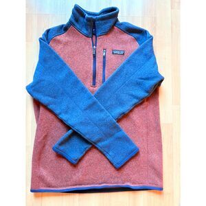 Patagonia Men's Blue and Red Sweater